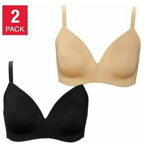 Calvin Klein Other - Calvin Klein Womens Ightly Lined Wirefree Bra 2 Pack Size L